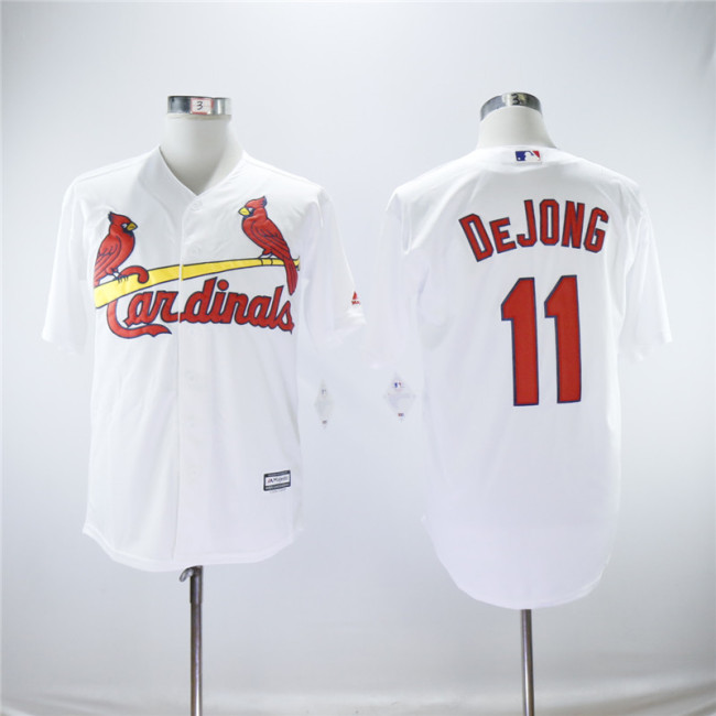 St.Louis Cardinals 11 Paul DeJong Baseball Jersey White Fans