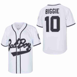 Bad Boy Movie Baseball Jerseys 10 Biggie Throwback Baseball Jersey White