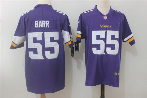 Minnesota Vikings 55 Anthony Barr Football Jersey Legend Purple