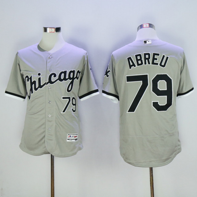 Chicago White Sox 79 Jose Abreu Flexbase Baseball Jersey Gray