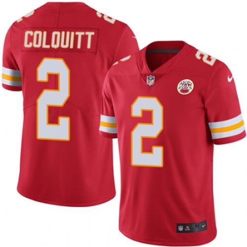 Kansas City Chiefs 2 Dustin Colquitt Football Jersey Legend Red