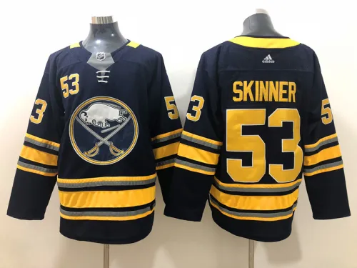 Adidas Classic Buffalo Sabres 53 Jeff Skinner Ice Hockey Jersey Navy Blue