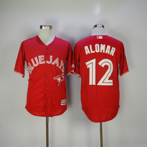 Toronto Blue Jays 12 Roberto Alomar Baseball Jersey Red Fan version