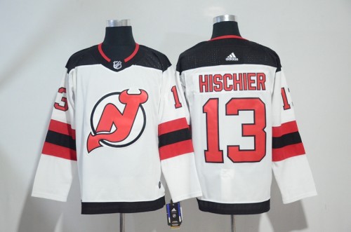 Adidas Classic New Jersey Devils 13 Nico HischierIce Hockey Jersey White