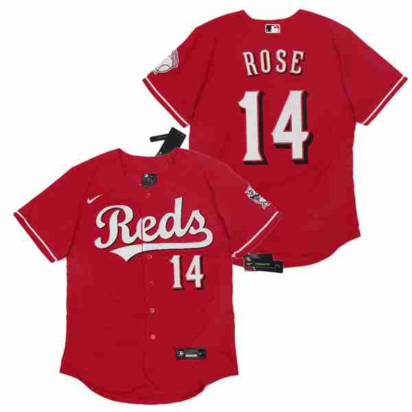 Nike Cincinnati Reds 14 Pete Rose Flexbase Baseball Jersey Red