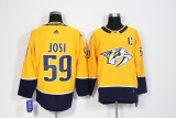 Adidas Classic Nashville Predators  Nashville Predators 59 Roman Josi Ice Hockey Jersey Yellow