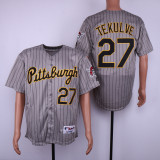Pittsburgh Pirates 27 Kent Tekulve Baseball Jersey Gray Retro