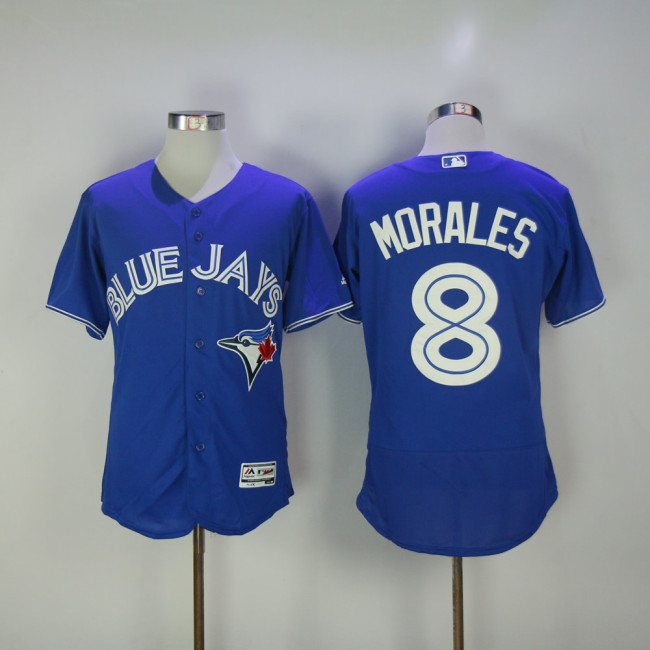 Toronto Blue Jays 8 Kendrys Morales Flexbase Baseball Jersey Blue