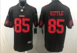 San Francisco 49ers 85 George Kittle Football Jersey Legend Black