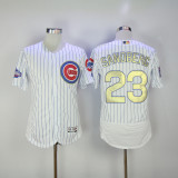 Chicago Cubs 23 Ryne Sandberg Flexbase Baseball Jersey White Champion