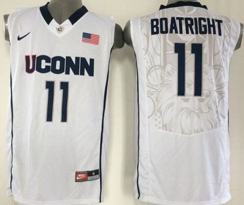Uconn Huskies 11 Ryan Boatright College Basketball Jersey White