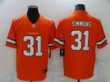 Denver Broncos 31 Justin Simmons Football Jersey Limited Orange