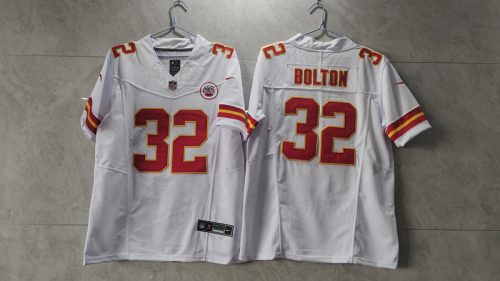 Kansas City Chiefs 32 Nick Bolton Football Jersey White Three Dynasties