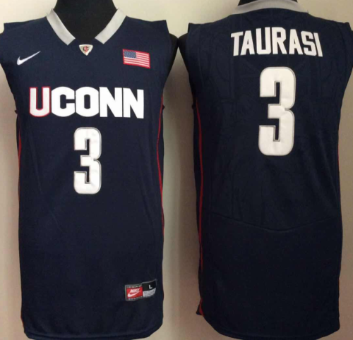 Uconn Huskies 3 Diana Taurasi College Basketball Jersey Navy Blue