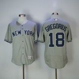 New York Yankees 18 Didi Gregorius Flexbase Baseball Jersey Gray