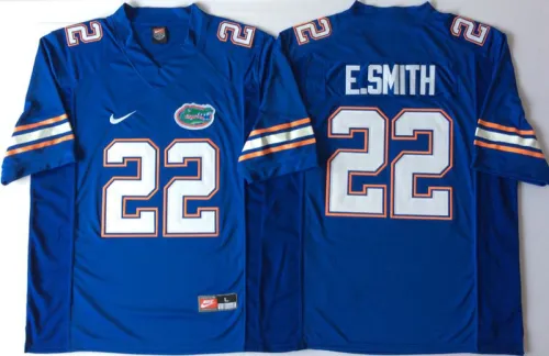 New Florida Gators 22 Emmitt Smith College Football Jersey Blue