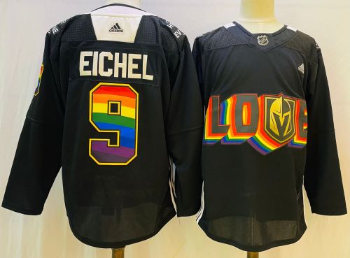 Adidas Vegas Golden Knights 9 Jack Eichel Ice Hockey Jersey Black