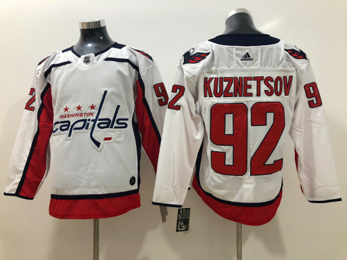 Adidas Classic Washington Capitals 92 Evgeny Kuznetsov Ice Hockey Jersey White