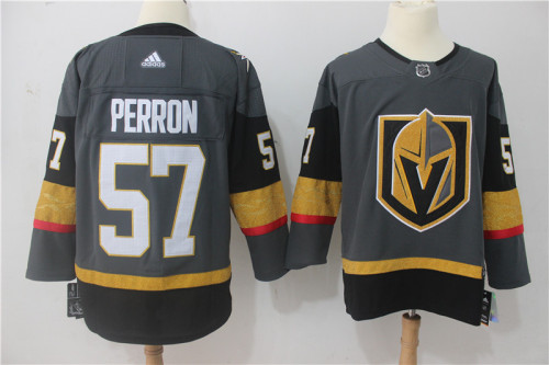 Adidas Classic Vegas Golden Knights 57 David Perron Ice Hockey Jersey Navy Gray