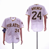 Pittsburgh Pirates 24 Chris Archer Flexbase Baseball Jersey White Fan