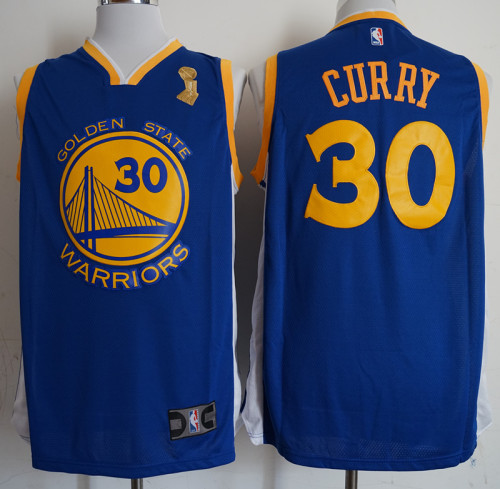 Golden State Warrior 30 Stephen Curry Basketball Jersey Blue