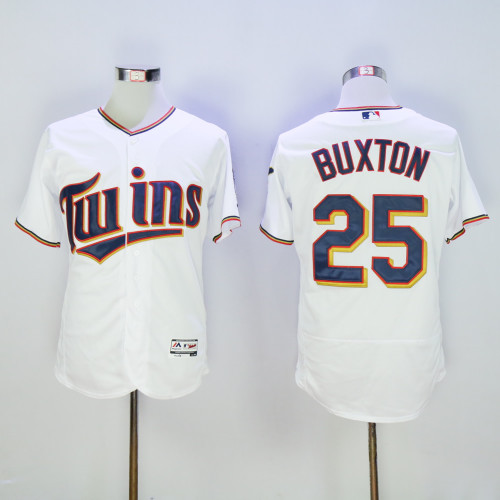 Minnesota Twins 25 Byron Buxton Flexbase Baseball Jersey White