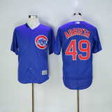 Chicago Cubs 49 Jake Arrieta Baseball Jersey Blue Fans