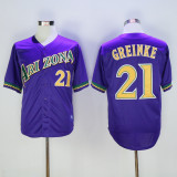 Arizona Diamondbacks 21 Zack Greinke Baseball Jersey purple