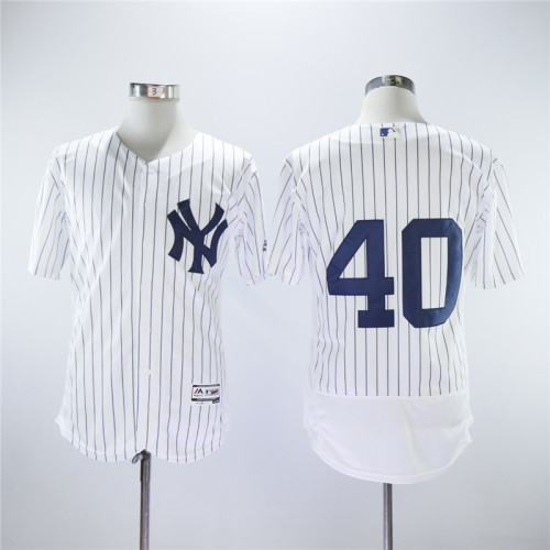 New York Yankees 40 Luis Severino Flexbase Baseball Jersey White Fan