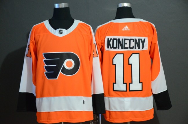 Adidas Classic Philadelphia Flyers 11 Travis Konecny Ice Hockey Jersey Orange