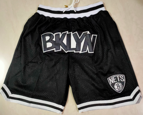 Brooklyn nets blue net Black pocket pants