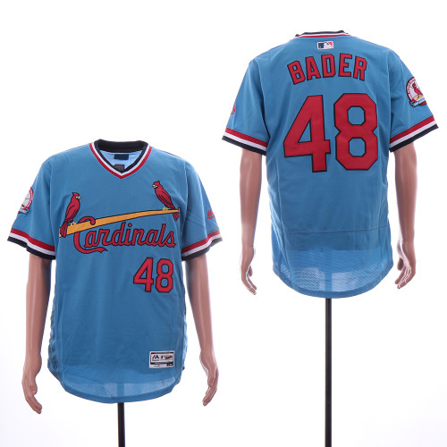 St.Louis Cardinals 48 Harrison Bader  Flexbase Baseball Jersey Blue