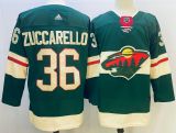 Adidas Minnesota Wild 36 Mats Zuccarello Ice Hockey Jersey Green