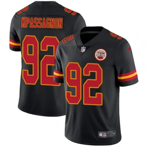 Kansas City Chiefs 92 Tanoh Kpassagnon Football Jersey Legend Black