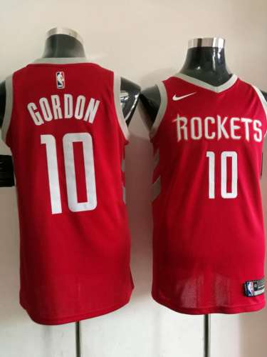 Houston Rockets 10 Eric Gordon Basketball Jersey Red Fan Edition