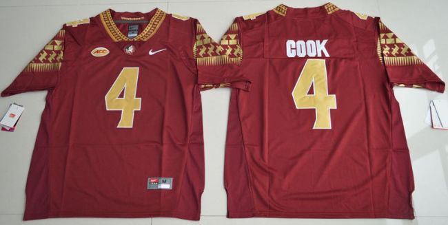 Florida State Seminoles 4 Dalvin Cook College Football Jersey Red
