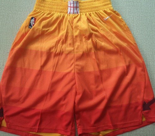 Utah Jazz shorts Orange city version