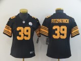 Women Pittsburgh Steelers 39 Minkah Fitzpatrick Football Jersey Legend Black