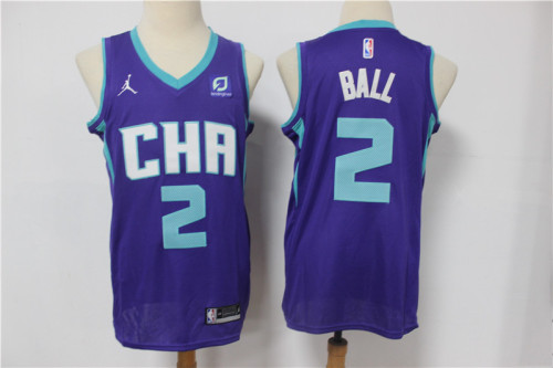 Nike New Orleans Hornets 2 Lamelo Ball Basketball Jersey purple