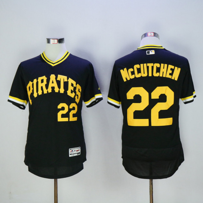 Pittsburgh Pirates 22 Andrew McCutchen Flexbase Baseball Jersey Black