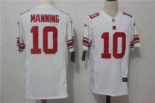 New York Giants 10 Eli Manning Football Jersey White Fan edition