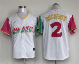 Nike San Diego Padres 2 Xander Bogaerts Baseball Jersey White City Edition
