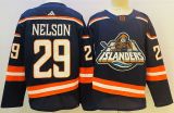 Adidas New York Islanders 29 Brock Nelson Ice Hockey Jersey Navy Blue