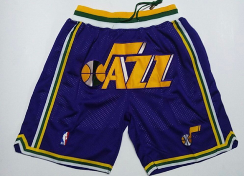 Nike Utah Jazz Purple Mesh Shorts Retro