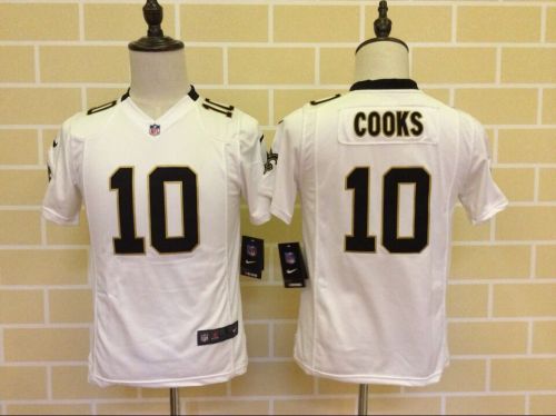Youth New Orleans Saints 10 Brandin Cooks Football Jersey White