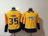Youth Adidas Classic Nashville Predators 35 Pekka Rinne Ice Hockey Jersey Yellow