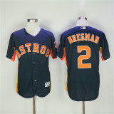 Houston Astros 2 Alex Bregman FlexBase Baseball Jersey Navy Blue