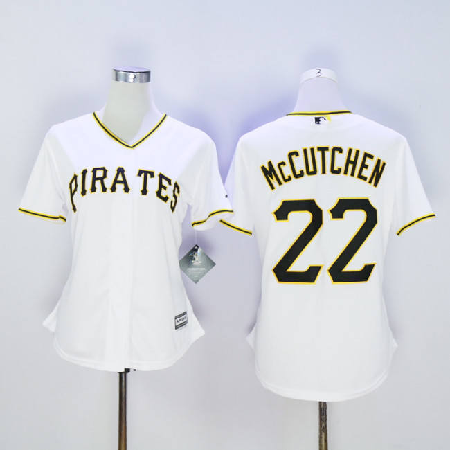 Women Pittsburgh Pirates 22 Andrew McCutchen Baseball Jersey White