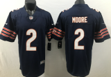 Chicago Bears 2 D.J. Moore Football Jersey Legendary Blue
