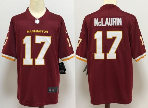 Washington Redskins 17 Terry McLaurin Football Jersey Legend Red